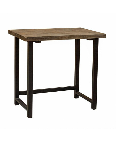 Маленький металлический и деревянный столик Alaterre Furniture Pomona 32" W