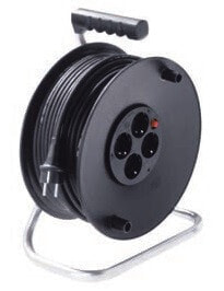 Bachmann 392.180 - 25 m - 4 AC outlet(s) - IP20 - Black - Plastic - 250 V