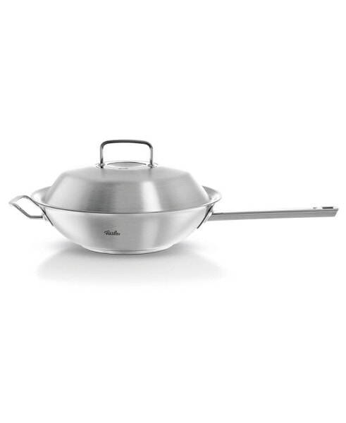 Вок из нержавеющей стали Fissler original-Profi Collection 12" с крышкой.