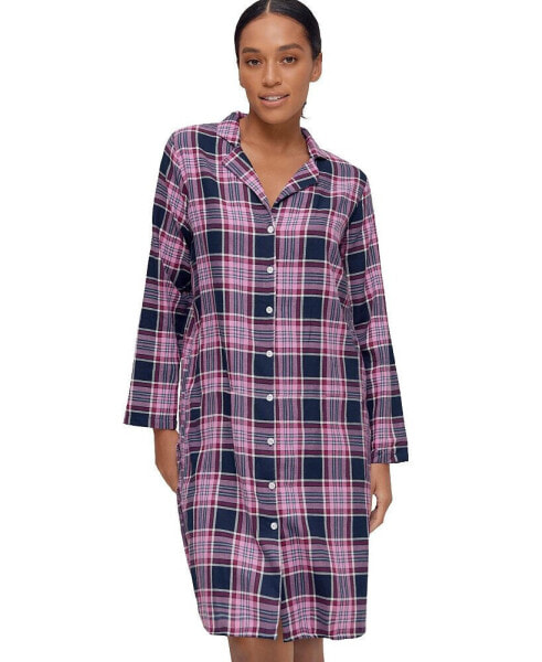 Plus Size Flannel Sleep Shirt