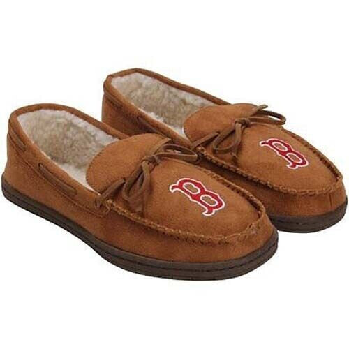 Forever Collectible MLB Boston Red Sox Moccasins Slippers New
