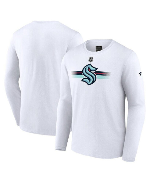 Men's White Seattle Kraken Authentic Pro Secondary Replen Long Sleeve T-shirt