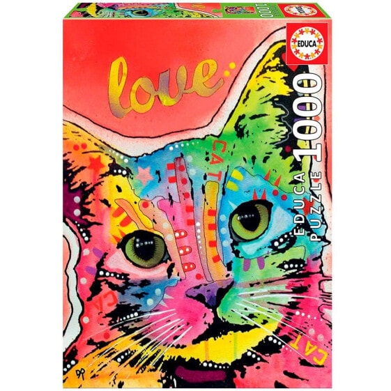Пазл Деревянный с рисунком "Cat Love" Dean Russo EDUCA BORRAS 1000 элементов