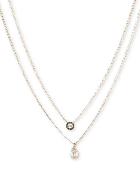 DKNY double Row Pendant Necklace, 16" long + 3" Extender, Created for Macy's