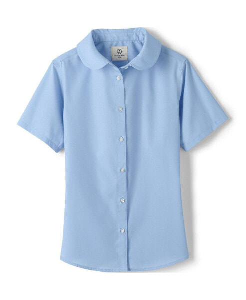 Рубашка с коротким рукавом Lands' End с воротником "Питер Пэн" BuzzFeed для девочек