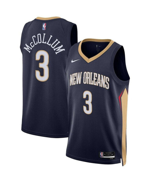 Men's and Women's C.J. McCollum Navy New Orleans Pelicans Swingman Jersey - Icon Edition