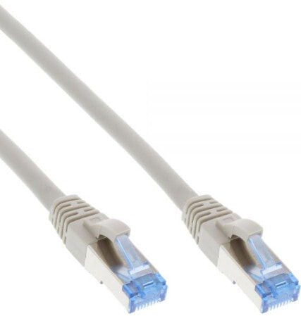 InLine Patch Cable S/FTP PiMF Cat.6A halogen free 500MHz grey 15m