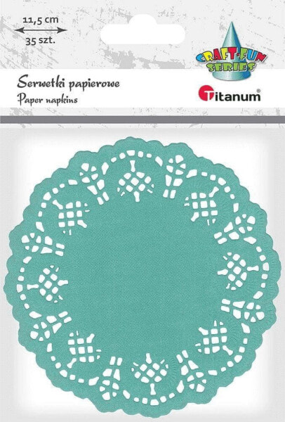 Titanum Serwetki papierowe okrągłe 11,5cm morskie 35szt