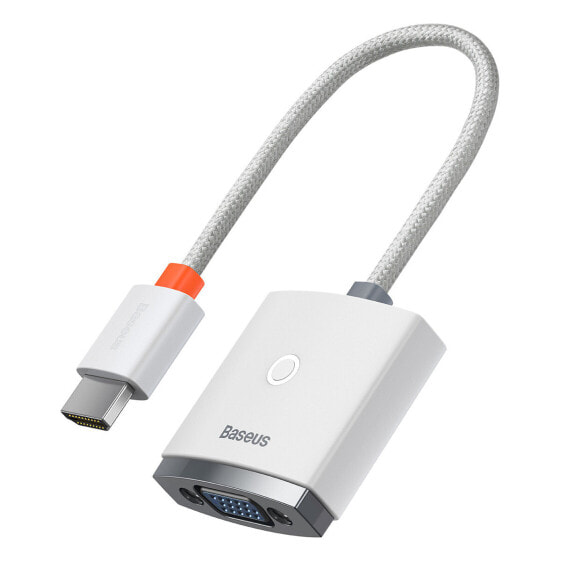 Адаптер HDMI к VGA + minijack 3.5 мм питание microUSB Lite Series белый Baseus