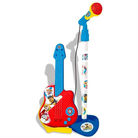 REIG MUSICALES Guitar And Pow Patrol Patrol With Amplifier Adjustable Height 60x30x17 cm