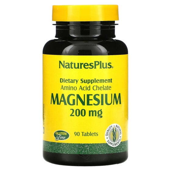 Магний NaturesPlus, 200 мг, 90 таблеток
