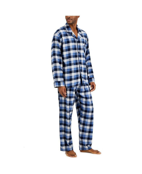 Men's Flannel Plaid Pajama Set