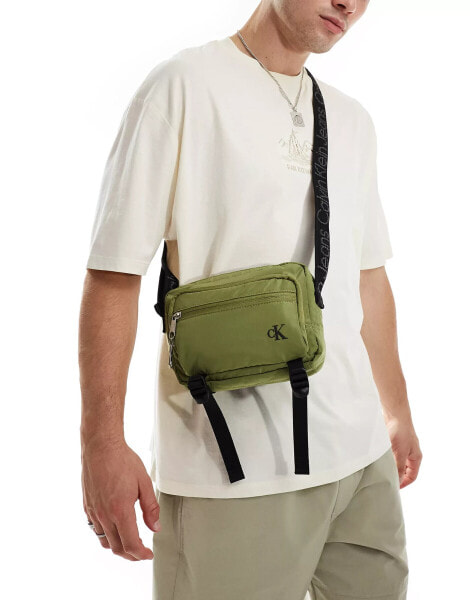 Calvin Klein Jeans ultralight camera bag in khaki green