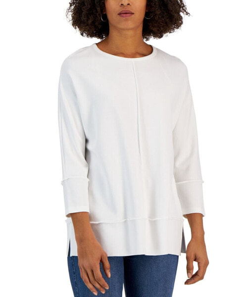 Women's Petite Serenity Knit 3/4 Sleeve Tunic Top