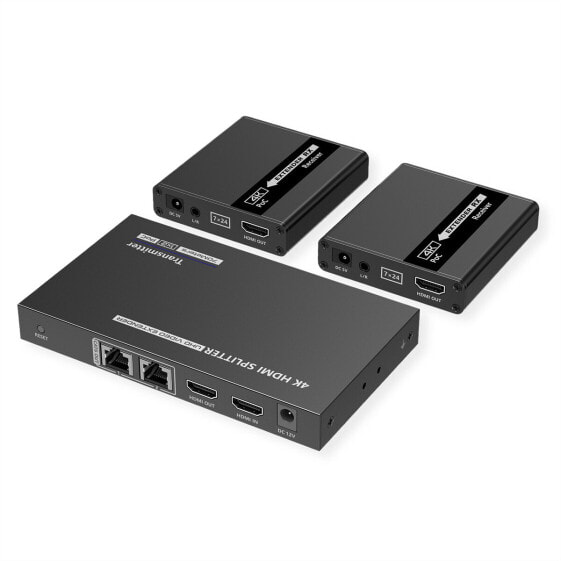 VALUE 1x2 HDMI Splitter+ Extenderüber TP 4K30Hz 40m - Digital/Display/Video