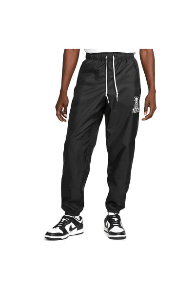 sportswear winterized polarlı erkek siyah eşofman altı dq4135