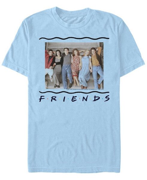 Friends Men's 90s Porch Group Portrait Short Sleeve T-Shirt