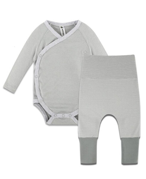 Baby Girls Bodysuit and Pants, 2 Piece Set