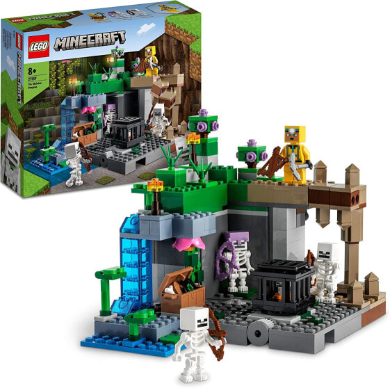 LEGO Minecraft The Skeleton Dungeon Set with Caves, Skeleton Figures, Enemy Creatures and Accessories, Toy for Children 21189