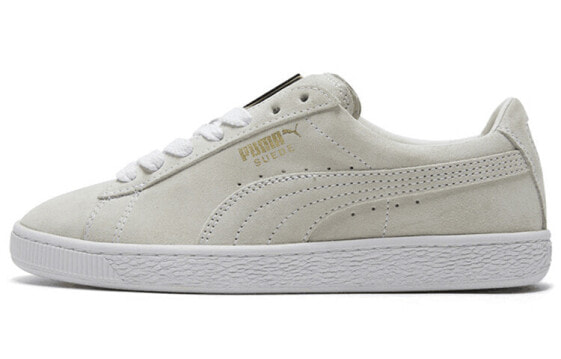 PUMA Suede 复古 运动 低帮 板鞋 男女同款 米白色 / Кроссовки PUMA Suede 370081-02