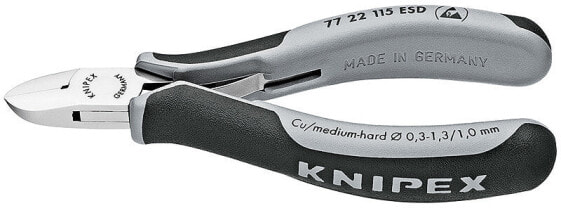 Клещи диагональные Knipex 77 22 115 - стальные - пластиковые - черно-серые - 115 мм - 80 г