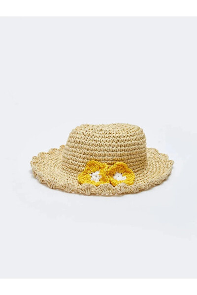 El&sev Store'den Lcw Baby 3 Boyutlu Çiçek Detaylı Kız Bebek Hasır Şapka