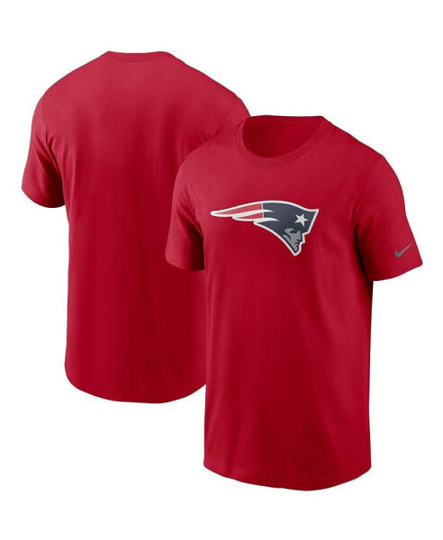 Men's Red New England Patriots Primary Logo T-shirt