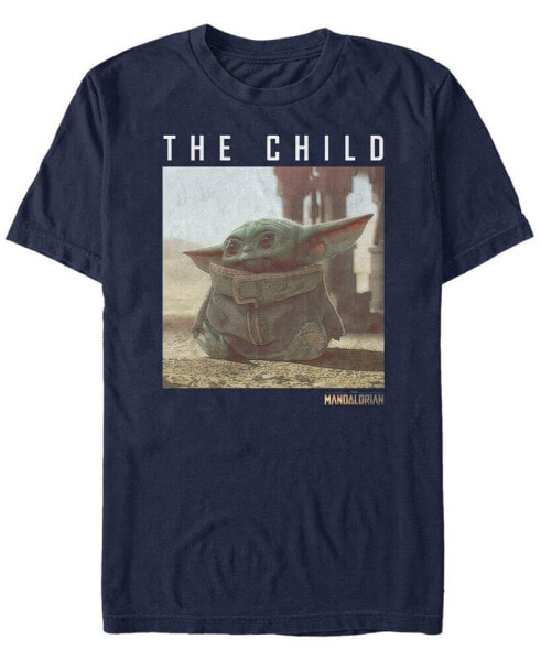 Men's Star Wars The Mandalorian The Child Long Ears Photo Short Sleeve T-shirt