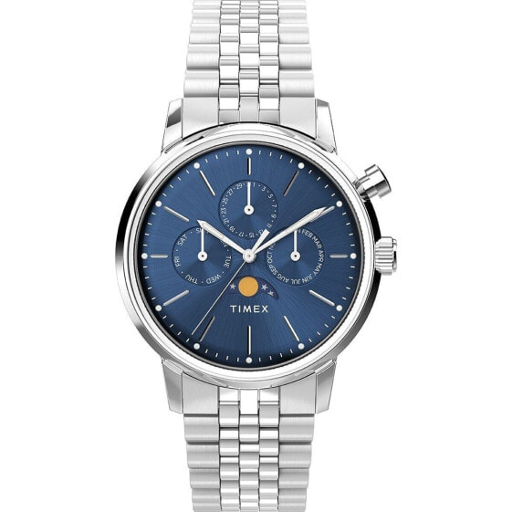 Мужские часы Timex MARLIN MOONPHASE Серебристый (Ø 40 mm)