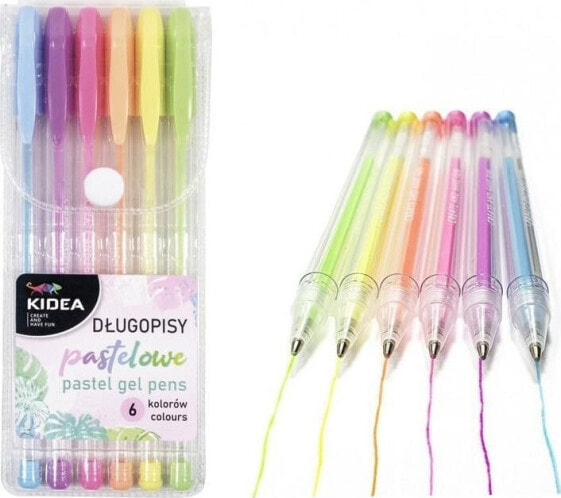 Ручки для школы Derform Pastelowe 6 цветов 6 штук