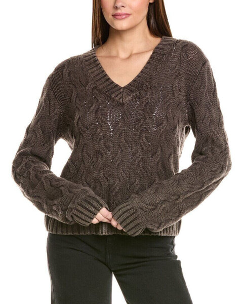 Bella Dahl V-Neck Cable Sweater Women's