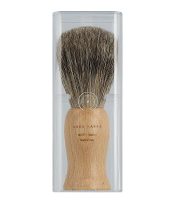 Acca Kappa Men's Grooming Shaving Brush - Beechwood Handle - Natural Bristles