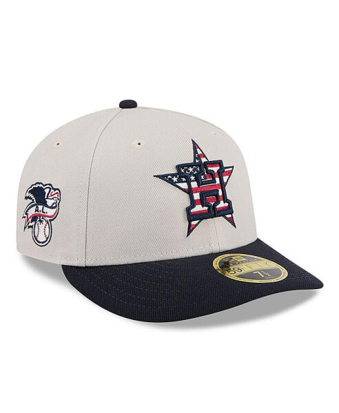 Men's Black Houston Astros 2024 Fourth of July Low Profile 59FIFTY Fitted Hat