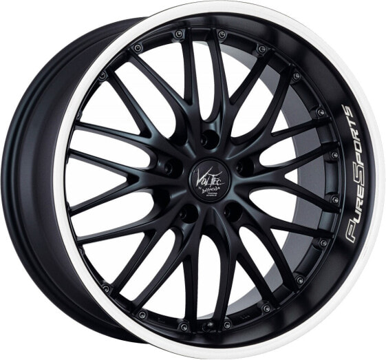 Колесный диск литой Barracuda Voltec T6 mattblack PureSports / Color Trim weiss 8x18 ET38 - LK5/120 ML72.6