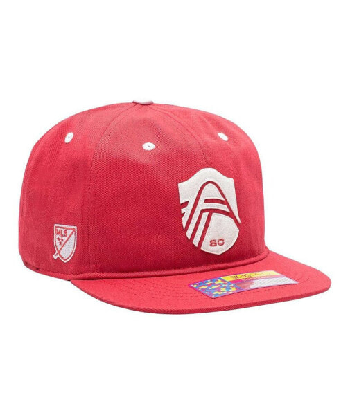 Бейсболка мужская Fan Ink St. Louis City SC красная Snapback Hat