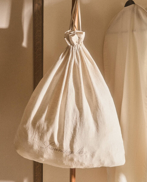 Linen clothes bag