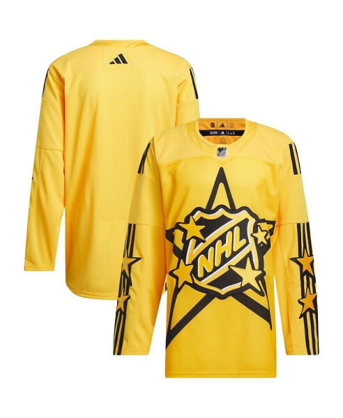 Men's 2024 NHL All-Star Game x drew house Yellow Authentic Jersey