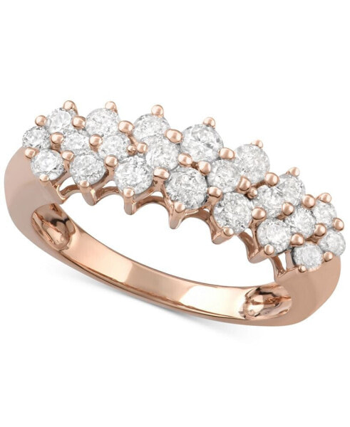 Кольцо Macy's Diamond Band 1 ct. 14k Gold/Rose Gold