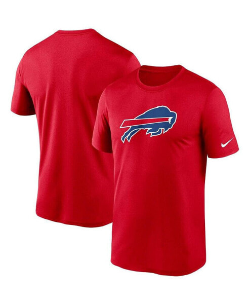 Men's Red Buffalo Bills Logo Essential Legend Performance T-shirt