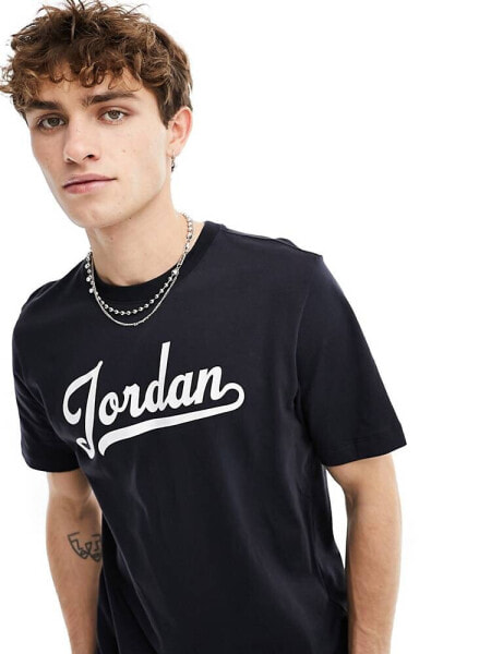 Jordan logo t-shirt in black