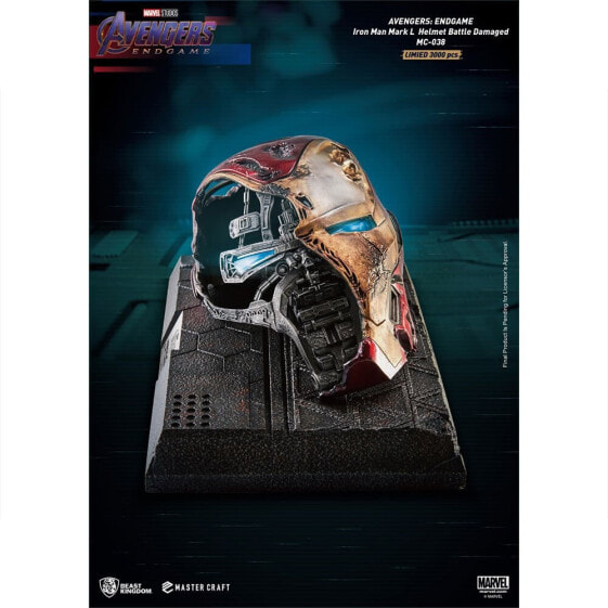 MARVEL Avengers Endgame Iron Man Mark50 Damaged Helmet Master Craft Replica