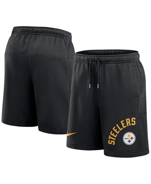 Men's Black Pittsburgh Steelers Arched Kicker Shorts