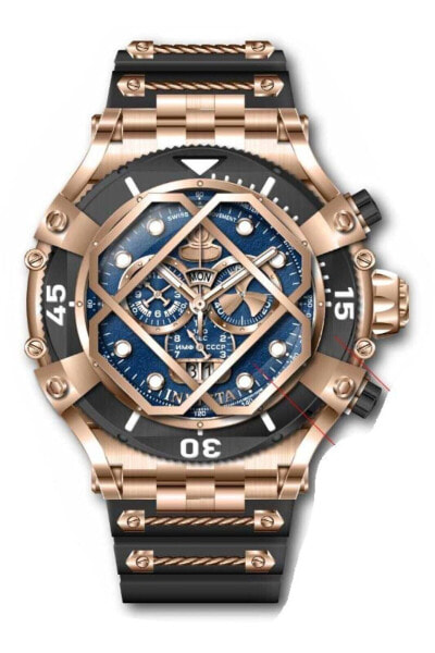 Invicta Men's Pro Diver 55mm Silicone Cable Quartz Watch Rose Gold (Model: 37...