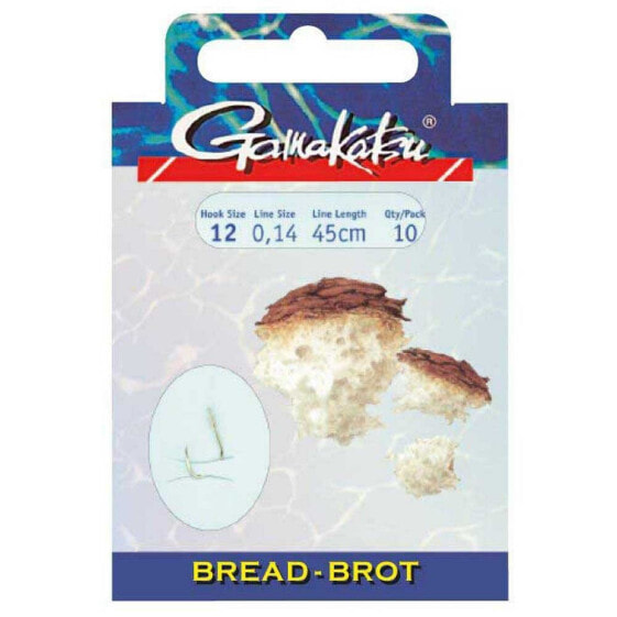 Крючок рыболовный Gamakatsu Bread 2210G Tied 0,180 mm 45 см