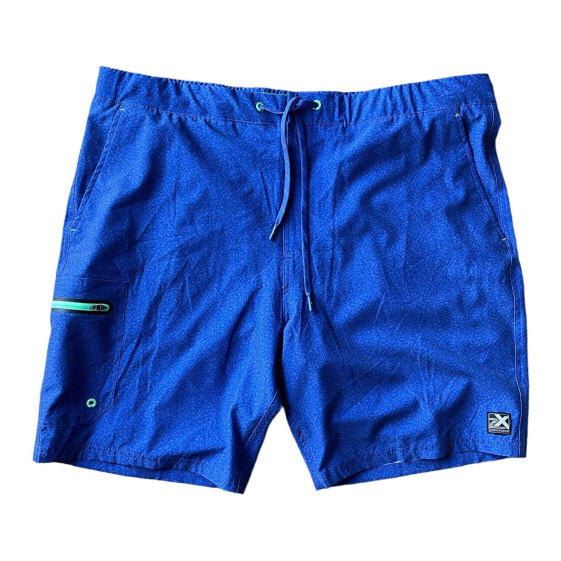 ZeroXposur Men's UPF 50+ Sun Protection Quick Dry Swim Trunks (Marine Blue, M)