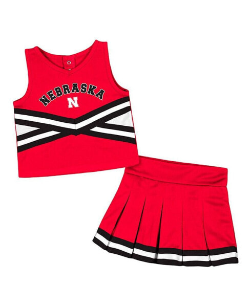 Спортивный костюм для девочек Colosseum Scarlet Nebraska Huskers Cheerleader