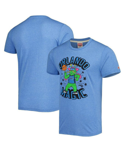 Men's and Women's Blue Orlando Magic Team Mascot Tri-Blend T-shirt