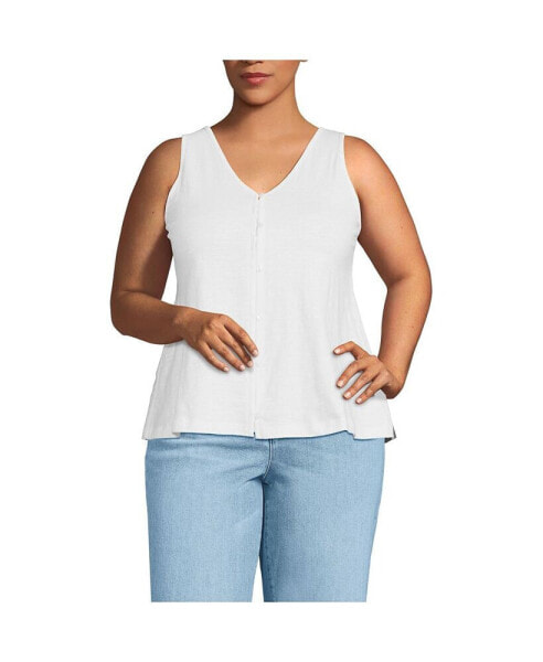 Plus Size Slub Tank Top