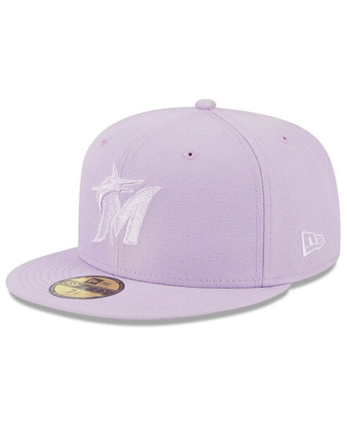 Men's Lavender Miami Marlins 2023 Spring Color Basic 59FIFTY Fitted Hat