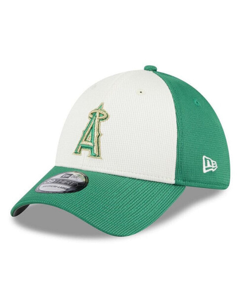 Men's White, Green Los Angeles Angels 2024 St. Patrick's Day 39THIRTY Flex Fit Hat